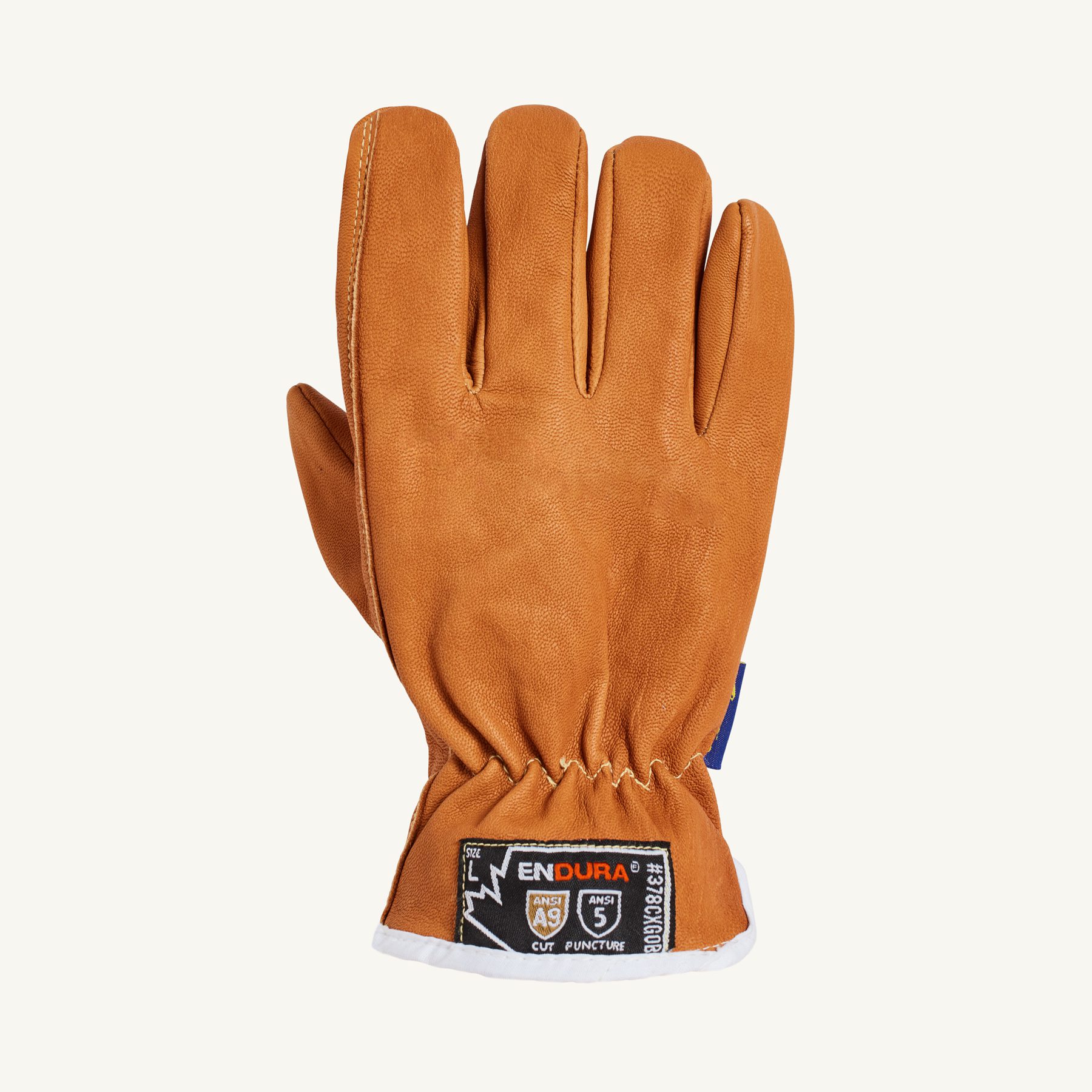 Endura® Oil Resistant Cut Level A9 Leather Driver Work Gloves Extreme